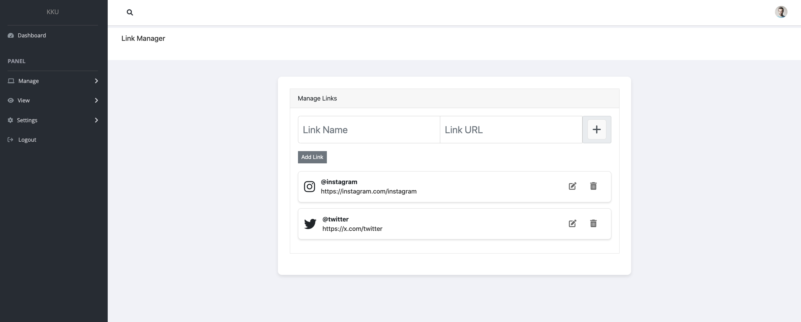 Add Social Links